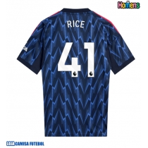 Camisa de Futebol Arsenal Declan Rice #41 Equipamento Secundário 2025-26 Manga Curta